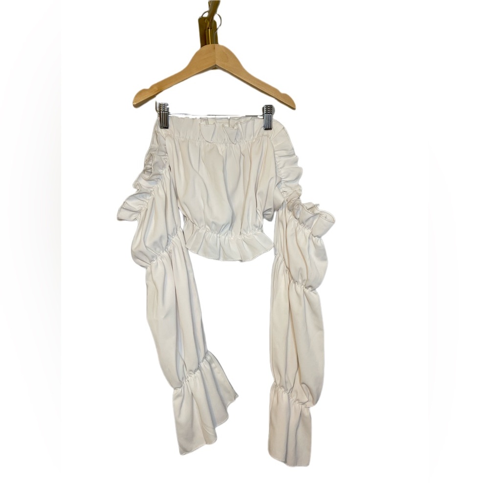 💥3/$20 - Woman’s White Crop Top size S SHEIN